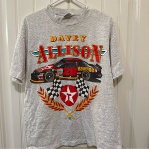 VTG 90’s Gray Davey Allison Graphic Tee